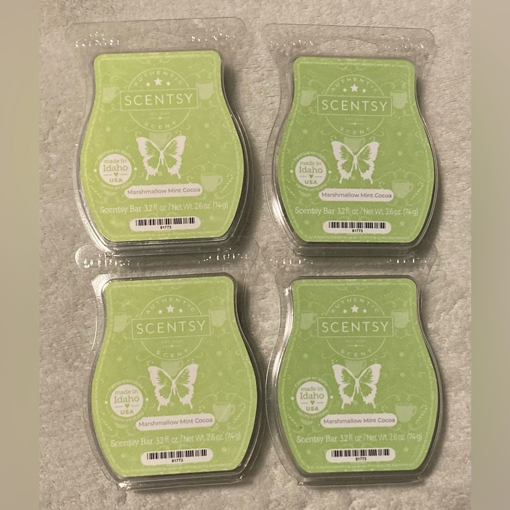 4 Scentsy Marshmallow Mint Cocoa bars